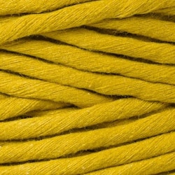 Makraményckelring fläta Spicy yellow