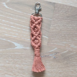 Makraményckelring fläta Terracotta