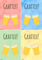 Digitalt grattiskort med ölglas