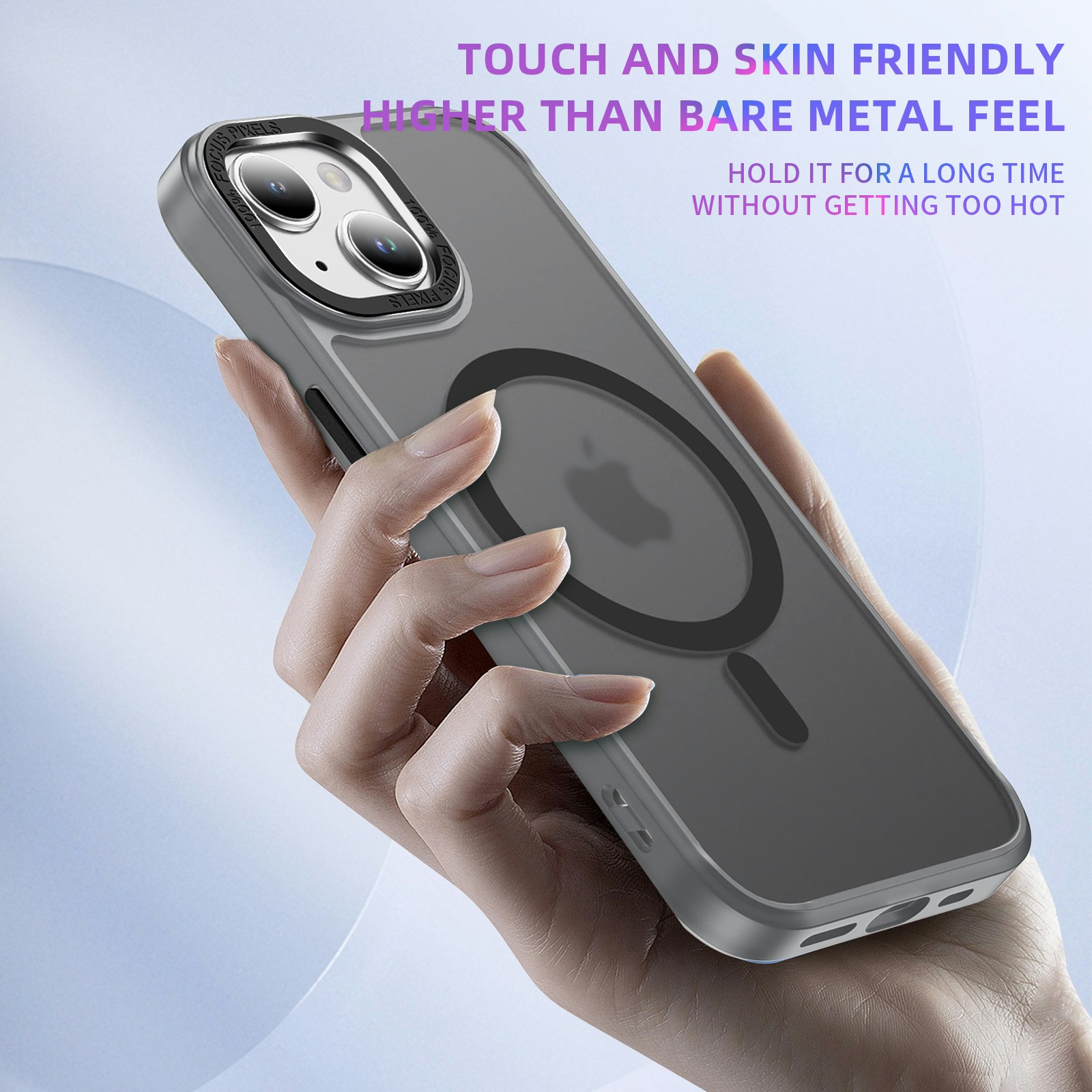 WJ Premium Transparent MagSafe-fodral för alla iPhone 15-modeller - elegant design med ultimat skydd