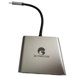 G-Recce 3-i-1 USB-C multiportadapter Sliver
