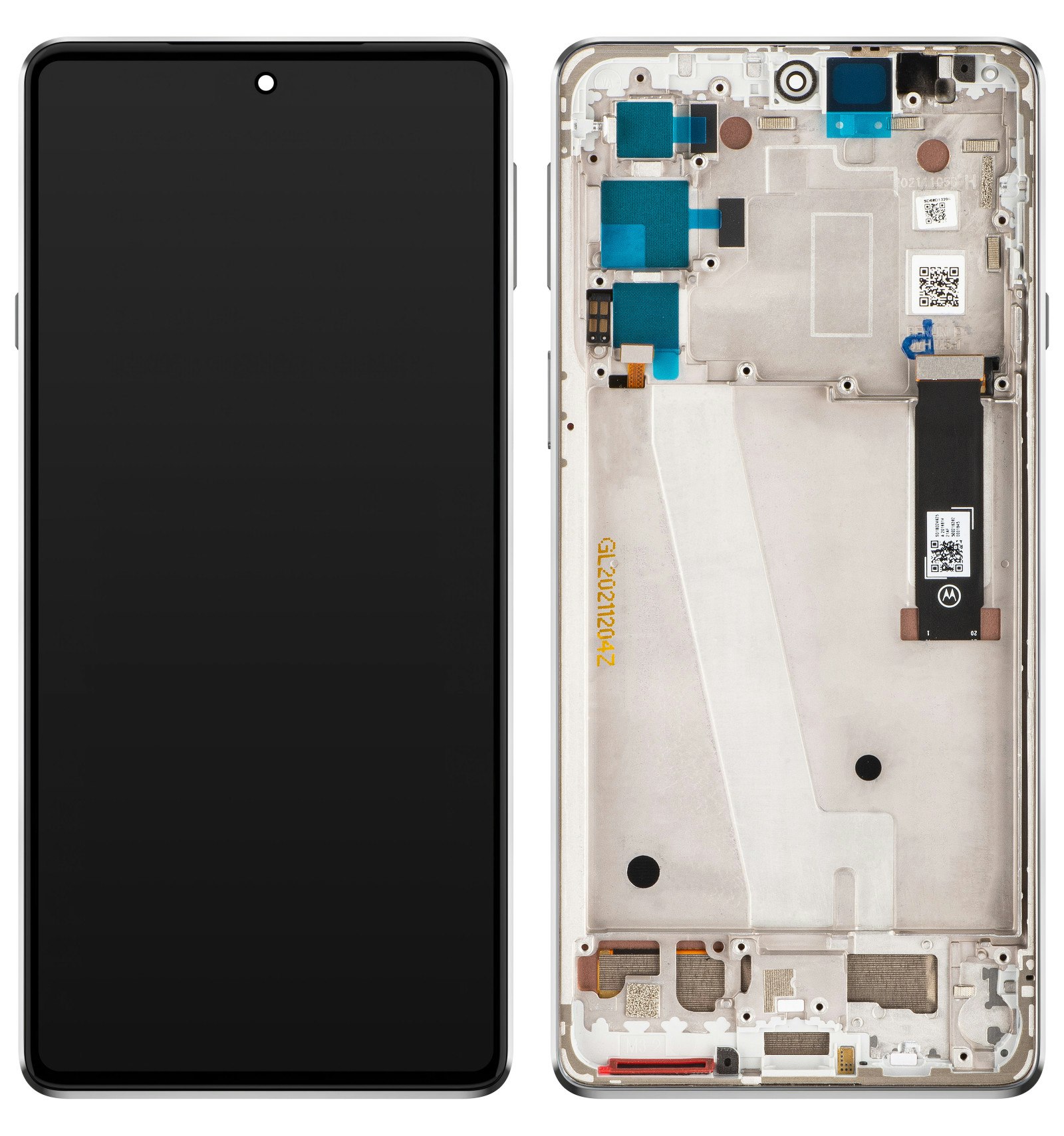 Motorola Edge 20 (XT2143) frosted white display 5D68C19194-service pack original