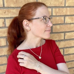 Halsband med hjärta