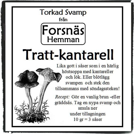 Presentlåda med Torkad Svamp & svamppulver