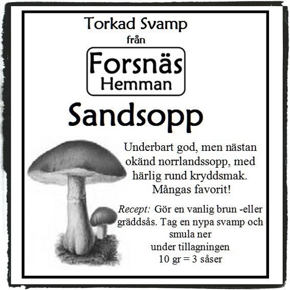 Presentlåda med Torkad Svamp