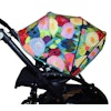Tyg Blommigt akvarell trikå Solskydd barnvagn