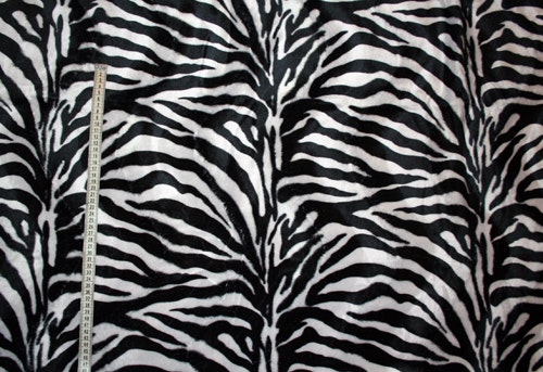 Zebra-mönstrat Gråvit/svart tyg Bältesmuddar