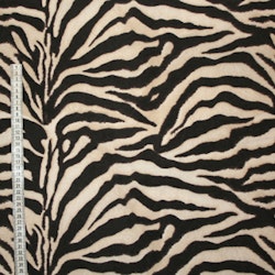 Zebra- beige/Brunsvart mönstrat tyg Bältesmuddar