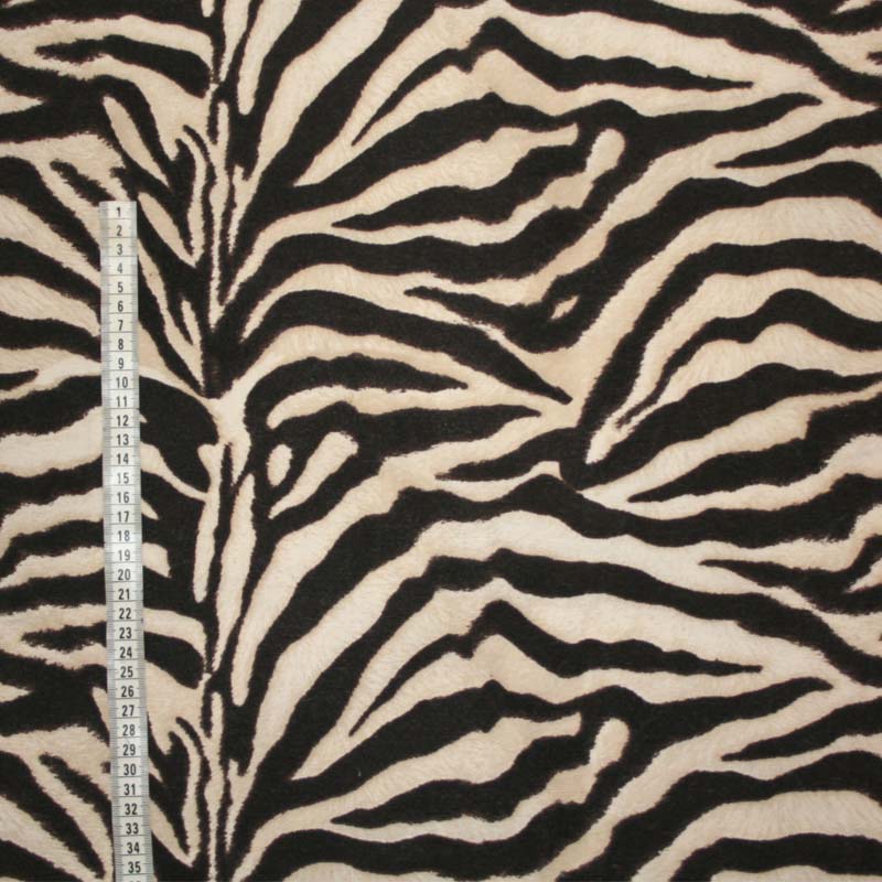 Zebra- beige/Brunsvart mönstrat tyg Solskärm