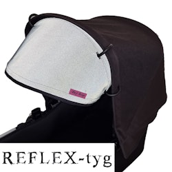 Solskydd barnvagn Mörkgrå REFLEX-tyg