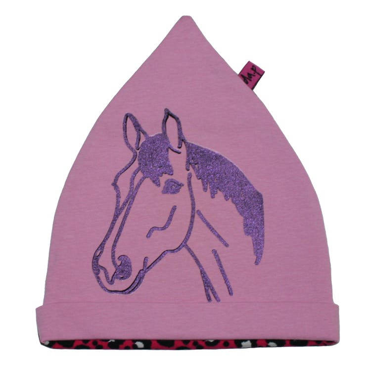 Mössa häst | Barnmössor glitter häst | Köp rosa hästmössa här -  Barnvagnstillbehör | barnkläder | Köp hos ida.p design