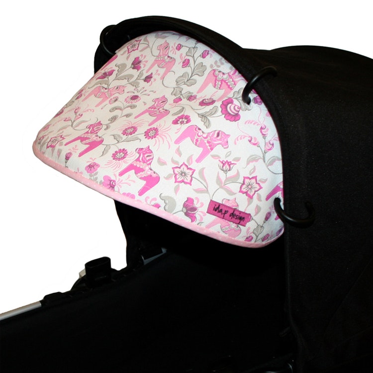 Solskärm till barnvagn rosa | Köp solskydd Leksand Mini rosa -  Barnvagnstillbehör | barnkläder | Köp hos ida.p design