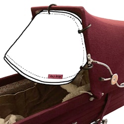 Sömnad av Solskärm / Solskydd för Retro barnvagn Välj tyg eller skicka eget