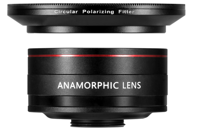 ANAMORPHIC LENS (1.33) + CPL FILTER