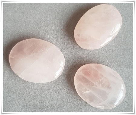 Rosenkvarts, no worry stone