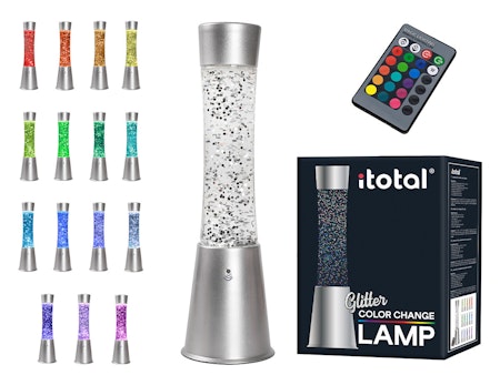 Glitterlampa med fjärkontroll