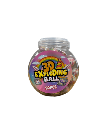 3D Exploding Balls Unicorn 50x10g