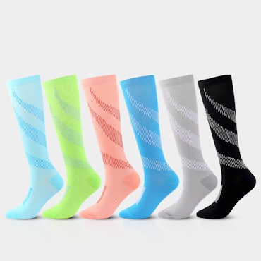 Kompressionsstrumpor Stripes Pure Colour