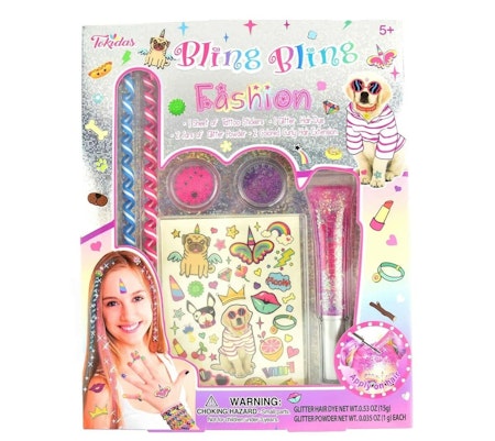 Bling Bling Hår & Glitter - Hair and glitter set