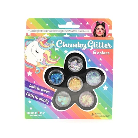 Make up Glitter 6 färger