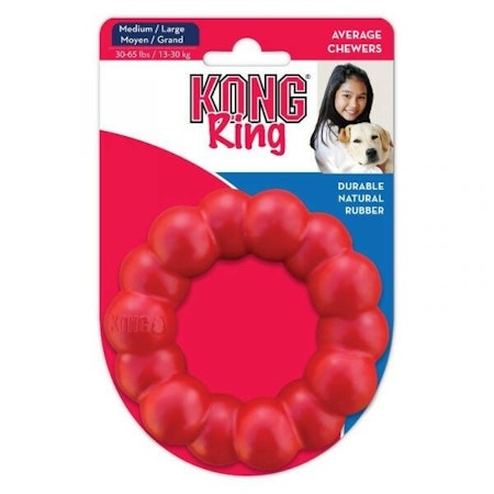 KONG Leksak Ring Classic Röd M/L 11cm