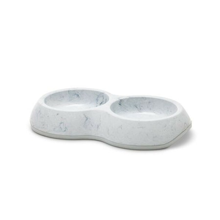 Savic Matskål Delice marble dubbel Grå 2x200ml