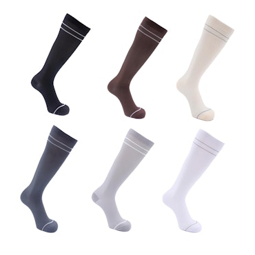6-Pack Kompressionsstrumpor Stripe Deluxe