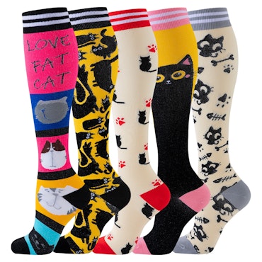 Kompressionsstrumpor Funny Cats 5-Pack