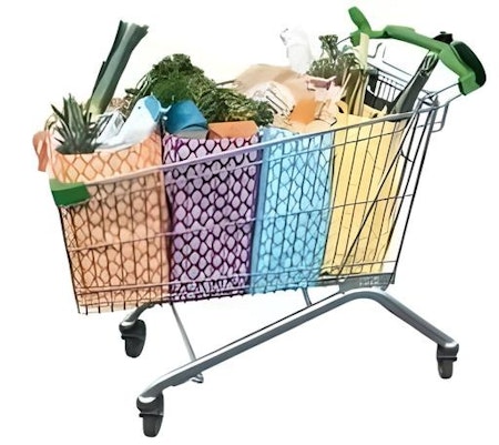Shoppingkassar för kundvagn 4st/set
