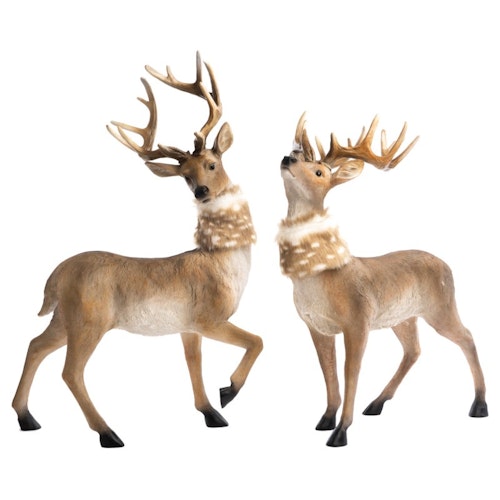 DEER FURRY SET/2 BRWN 54CM