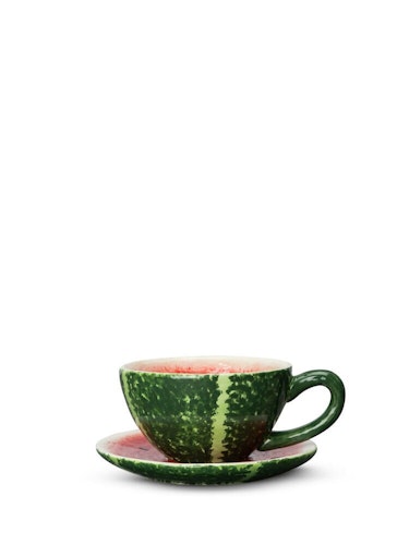 4 st. Kopp med fat Watermelon
