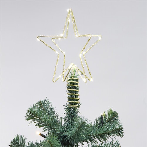 3D-julstjärna m/LED och kontakt för 25 x 19 x 19 cm