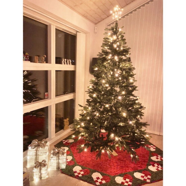 Julgran plast PE/PVC "LIFA", Klass A+, 260x170 cm m/LED och stjärna
