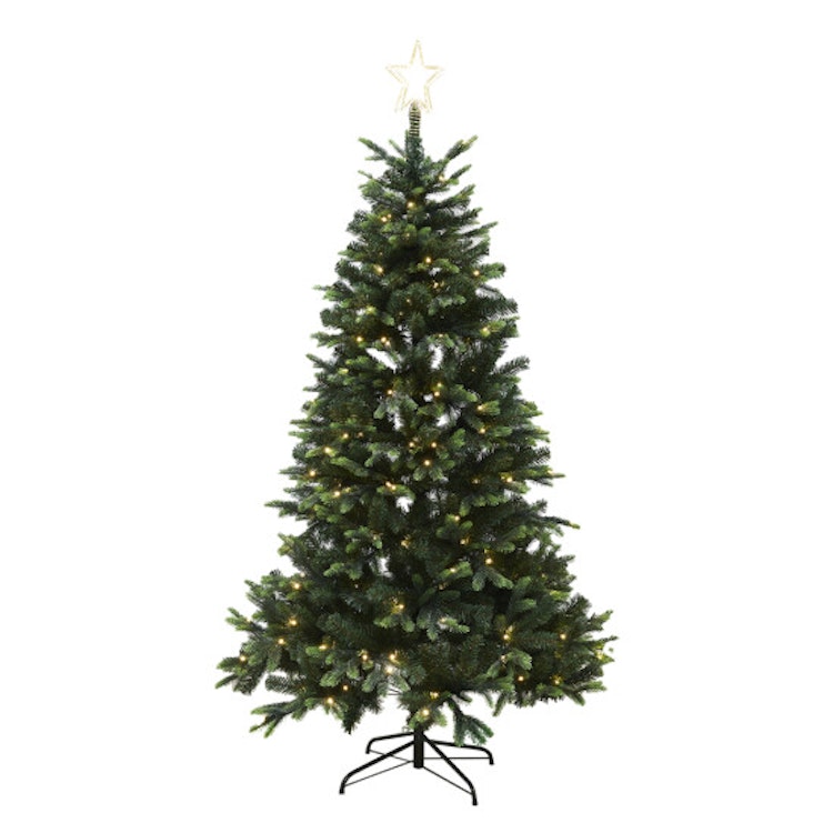 Julgran plast PE/PVC "LIFA", Klass A+, 260x170 cm m/LED och stjärna