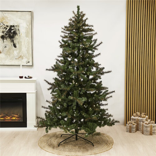Julgran plast PVC "FRYD", Klass A, 210x138 cm m/LED