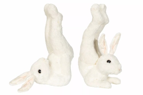 Hare Workout Vit 14x26x34cm. Par. Förbeställning