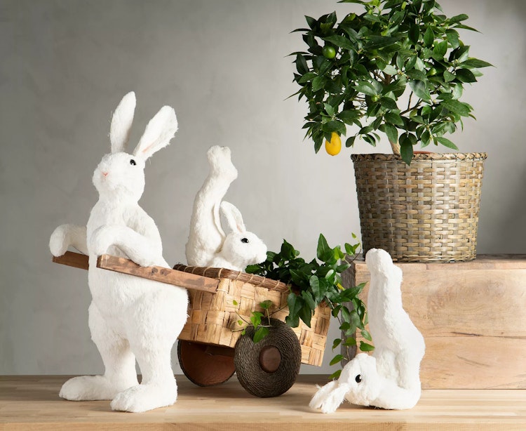 Hare Workout Vit 14x26x34cm. Par. Förbeställning