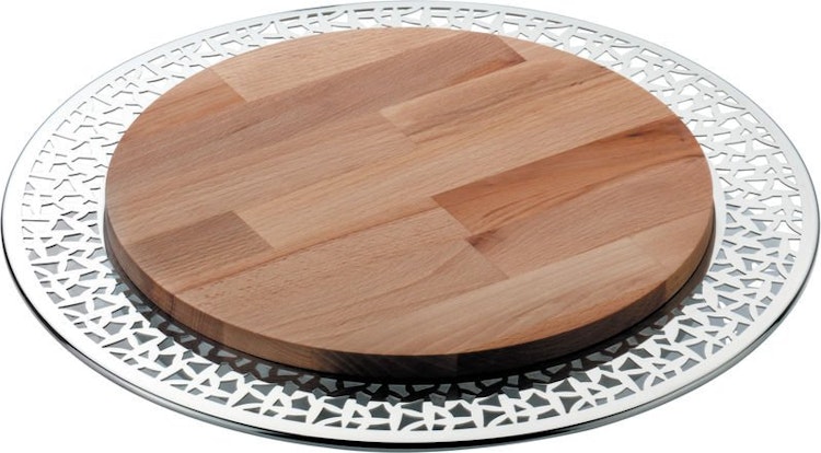 Cheese board in 18/10 stainless steel mirror polished.