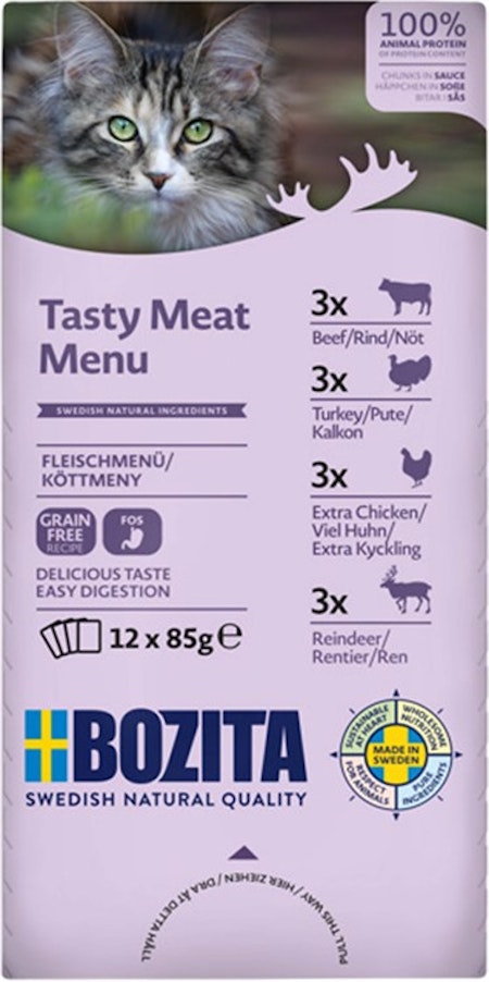 Bozita Katt Multibox 12x85 g Kött i sås / 1.02kg