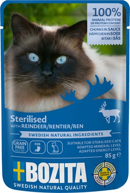 Bozita S Multibox 12x85g Köttmeny i sås Ren kyckling/kalkon /1.02 kg