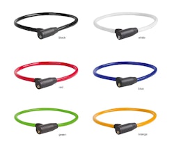 M-Wave kabellås Mixed Colours 12-pack