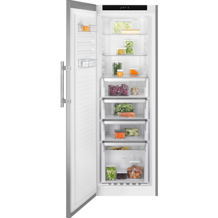 Frysskåp 175 cm LUC4NE23XLL Electrolux grå med rostfri look