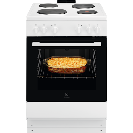 Spis 60 cm gjutjärnsplattor LKS6000S0W4 Electrolux vit