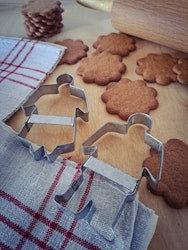 Vintage pepparkaksformar, gumma och gubbe