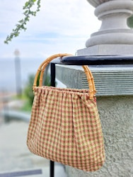 Vintage väska med bambuhandtag