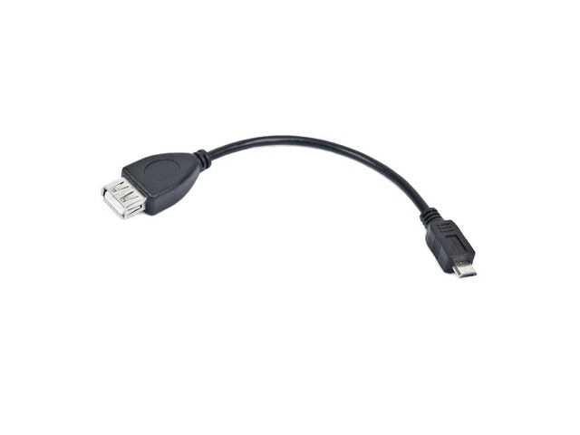 undefinedUSB MICRO(M)->USB-A(F) 2.0 KABEL 0.15M OTG SVART OEM LANBERGundefined