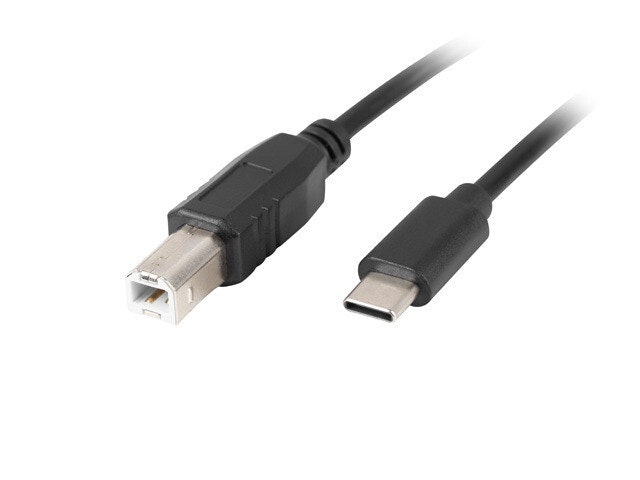 undefinedUSB-C(M)->USB-B(M) 2.0 KABEL 1.8M SVART FERRIT LANBERGundefined