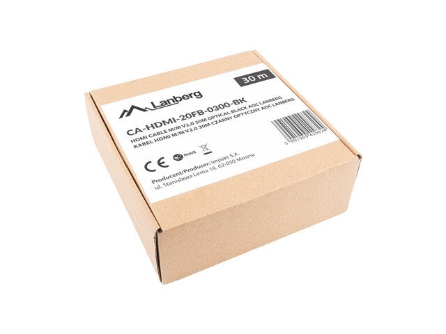 HDMI M/M V2.0 KABEL 30M OPTISK SVART AOC LANBERG