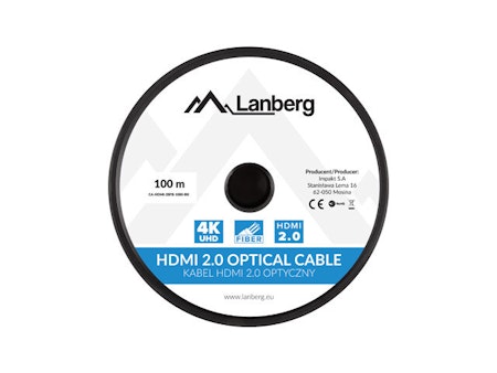 HDMI M/M V2.0 KABEL 100M OPTISK SVART AOC LANBERG