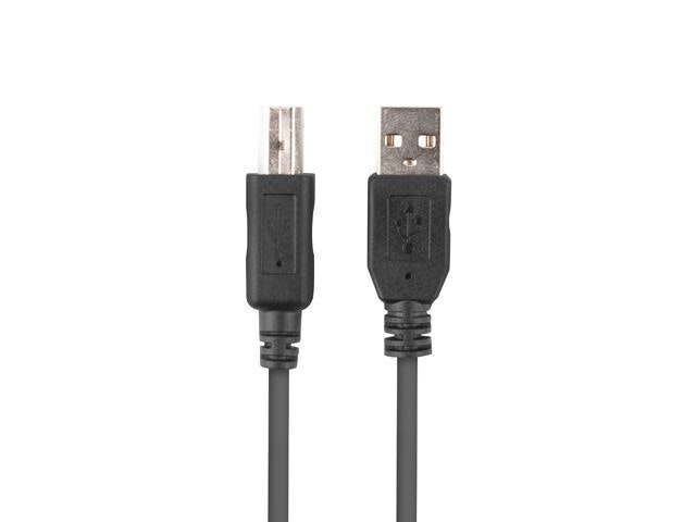 undefinedUSB-A(M)->USB-B(M) 2.0 KABEL 3M SVART FERRITBOX LANBERGundefined